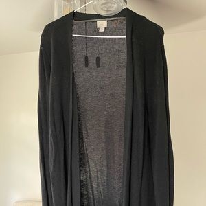 Black cardigan